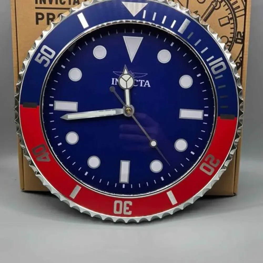 Invicta Pro Diver Pepsi Wall Clock 12